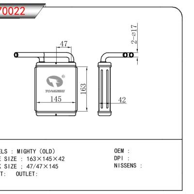 適用于HYUNDAI MIGHTY(OLD)